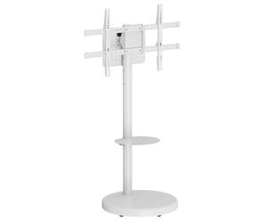 Techly 161644 Soporte de suelo con estante Trolley TV LCD/LED/Plasma 37-86" Blanco Blanco