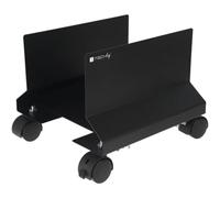 TECHLY 303294 Soporte de PC de Acero con Ruedas Negro Negro