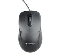 Techly 361063 Mouse Óptico USB 1000dpi Negro