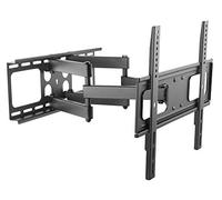 Techly 361254 - Soporte de pared con doble brazo para TV LED/LCD 32-55", color negro