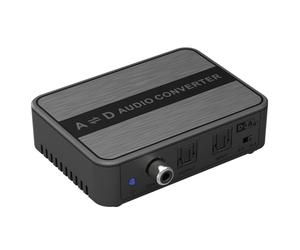 Techly 361636 Convertidor de audio digital a analógico/analógico a Digital Negro