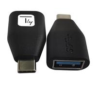 Techly 361797 Adaptador Convertidor USB-C™ Macho a USB-A Hembra OTG Negro