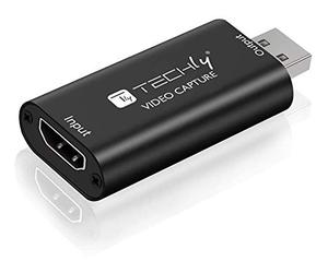 Techly 361919 - Tarjeta de Captura de vídeo HDMI 1080P, portátil, Color Negro