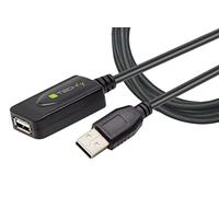 Techly 362213 - Cable alargador Activo USB Hi Speed 5 m, Negro