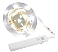 Techly 363319 Tira LED de 1 m con sensor de movimiento para la habitación o la cocina, color blanco