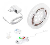 Techly 363326 Tira LED RGB multicolor con sensor de movimiento, mando a distancia, 1,5 m, multicolor