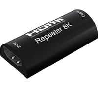 Techly 365559 - Extensor de repetidor digital HDMI 8 K a 60 Hz HDCP 3D hasta 25 m, color negro