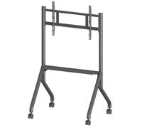 TECHLY 367744 - Soporte de suelo multifunción para TV LCD/LED/Plasma de 55 a 86 pulgadas, color negro