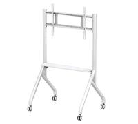 TECHLY 367775 - Soporte de suelo multifunción para TV LCD/LED/Plasma de 65 a 100 pulgadas, color blanco