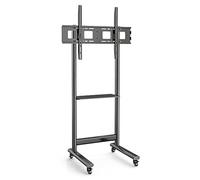 Techly 367843 Soporte de suelo TV LCD/LED 50-90" Altura ajustable con estante negro