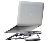 Techly Soporte Para Portátil Docking Station 9in1 Plata