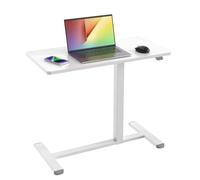 TECHLY 368765 Sit-Stand Escritorio compacto estación de trabajo con altura ajustable blanco