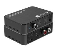 Techly 369120 - Convertidor de audio digital a analógico/analógico a digital SPDIF Toslink estéreo 3,5 pulgadas, negro