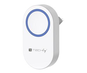 Techly 620584 Receptor adicional timbre inalámbrico hasta 180 m blanco