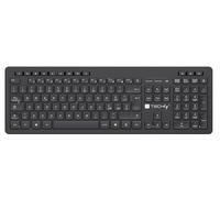 Techly 621185 Teclado inalámbrico Layout italiano negro negro
