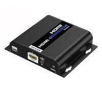 Techly 621376 Receptor adicional para extensor HDMI sobre IP con Poe IR 4K UHD en cable Cat.6 hasta 120 m negro