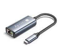 TECHLY 621703 Adaptador Convertidor USB-C™ 3.2 a RJ45 2,5 Gigabit Ethernet Negro/Plata
