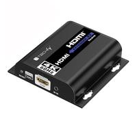 Techly 621802 Receptor adicional para extensor HDMI 4K @ 60Hz con IR sobre cable Cat.6 hasta 120 m negro