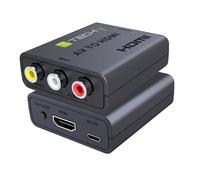 Techly 622083 Convertidor AV 3 RCA a HDMI Negro