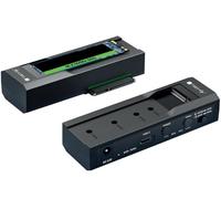 Techly 623615 Adaptador/Duplicador para HDD/SSD SATA de 2,5"/3,5" y SSD NVME M.2 Negro