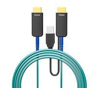 Techly 623813 Cable de Fibra Óptica Pura HDMI 48 Gbps 50 m Agua