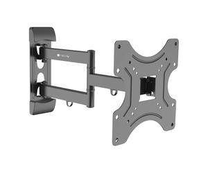 Techly 624414 Soporte de pared universal con 3 articulaciones para TV LED-LCD 14-43", negro y negro