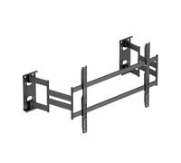 Techly 624636 Soporte universal de pared con placa dividida para TV LED LCD 75-120" Full-Motion Negro