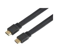 Techly Cable HDMI 2.0 De Alta Velocidad Con Ethernet A/A M/M Plano 0.5m