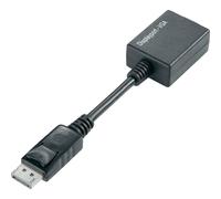 TECHLY DP - VGA M/F 0,07 M DISPLAYPORT 2 X VGA (D-Sub) Negro