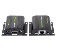 Techly Extender HDMI po skrętce Cat.5e/6/6a/7 do 60m, z odbiornikiem IR, czarny
