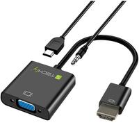 TECHLY HDMI - VG 3.5MM+Micro USB B M/F Negro