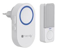 Techly I-BELL-RING05 Conjunto de timbre cinético emisor y receptor, IP56, 180m