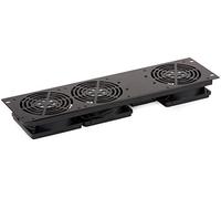 Techly I-CASE AV-AFAN3BK accesorio de bastidor Panel del ventilador - Accesorio de rack (Panel del ventilador, Negro, De plástico, Acero, 3 Ventilador(es), CE, 100 - 231 V)