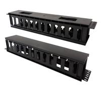 Organizador de cables 2U para rack 19 armarios I-CASE CABLE-FR2