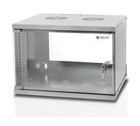 Techly I-CASE EL-1006G32 Bastidor de pared 6U 50kg Gris estante - Estantería (50 kg, Bastidor de pared, 6U, Gris, 48,3 cm (19"), Activo)
