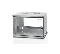 Techly I-CASE EL-1006G32 Bastidor de pared 6U 50kg Gris estante - Estantería (50 kg, Bastidor de pared, 6U, Gris, 48,3 cm (19"), Activo)