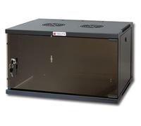 Techly I-Case er-1006b60 Wall Mounted Rack 6U 50 kg Black Rack - Racks (50 kg, Wall Mounted Estante, 6U, Glass, Steel, Black)