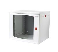 Techly I-CASE EW-2010WH5 estante 50 kg Bastidor de pared 10U Blanco - Estantería (50 kg, Bastidor de pared, 10U, Vidrio, Blanco, IP20)