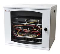 Techly I-Case ew-2012g5 Wall Mounted Estante 13U 50 kg Grey Rack - Racks (50 kg, Wall Mounted Estante, 13U, Glass, Steel, Grey)