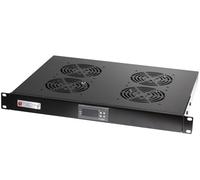 Techly I-CASE FAN-TC4B accesorio de bastidor Bandeja del ventilador - Accesorio de rack (Bandeja del ventilador, Negro, 4 Ventilador(es), 1U, 1,8 m, IP65)
