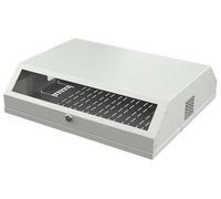 Techly I-CASE FL-09-BGT Bastidor de pared 9U 30kg Gris estante - Estantería (30 kg, Bastidor de pared, 9U, Vidrio, Gris, 48,3 cm (19"))