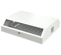 Techly I-CASE FL-09-WHT2 estante 30 kg Bastidor de pared 9U Blanco - Estantería (30 kg, Bastidor de pared, 9U, Vidrio, Blanco, 48,3 cm (19"))