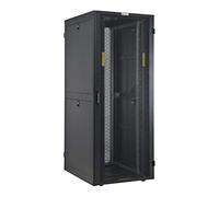 Techly I-CASE FP-42VTBK2 estante 1300 kg Rack o bastidor independiente 42U Negro - Estantería (1300 kg, Rack o bastidor independiente, 42U, Acero, Negro, 48,3 cm (19"))