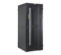 Techly I-CASE FP-42VTBK2 estante 1300 kg Rack o bastidor independiente 42U Negro - Estantería (1300 kg, Rack o bastidor independiente, 42U, Acero, Negro, 48,3 cm (19"))