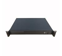 Techly I-CASE IPC-140 Estante Negro carcasa de ordenador - Caja de ordenador (Estante, PC, Aluminio, Acero, Mini-ITX, Negro, 1U)