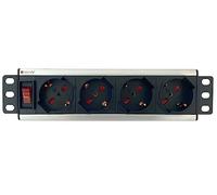 Techly I-CASE M10-4P base múltiple 2 m 4 salidas AC Interior Negro, Gris - Bases múltiples (2 m, 4 salidas AC, Interior, Negro, Gris, 220 - 250 V, 3500 W)
