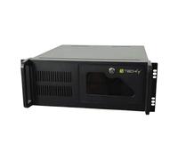 Techly I-CASE MP-P4HX-BLK2 Estante Negro carcasa de ordenador - Caja de ordenador (Estante, Servidor, SECC, ATX, Negro, 4U)