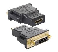 Techly IADAP-HDMI-644 adaptador de cable DVI-D Negro - Adaptador para cable (DVI-D, HDMI, Male connector / Female connector, Negro)