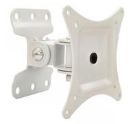 Techly ICA-LCD 201WH - Soporte de pared para pantalla plana (23 kg, 33 cm (13"), 76,2 cm (30"), 75 x 75 mm, 100 x 100 mm, Blanco)