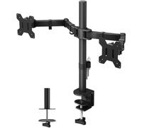 Techly ICA-LCD 382-D Soporte Doble para Monitores 13-27” LCD 10kg de Escritorio Rotatorio